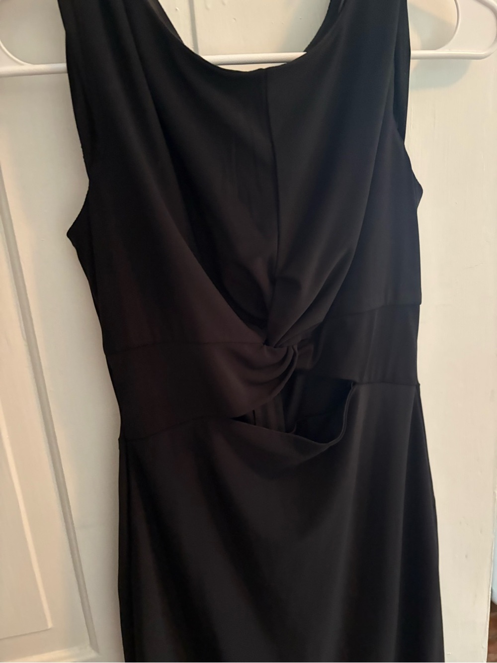 B Darlin Black Backless Twist-Front Dress